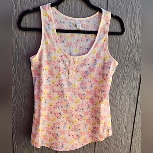Adam Levine Floral Tank Top